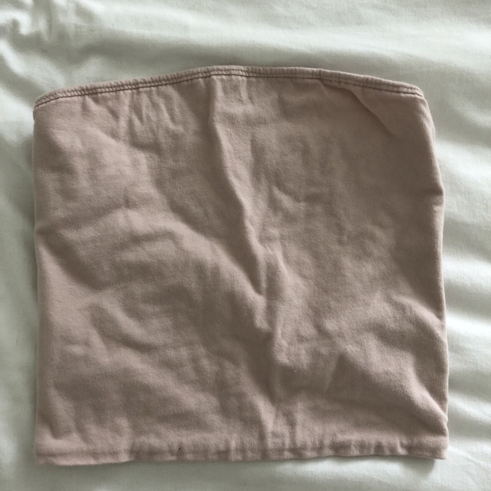 Light pink tube top brandy Melville